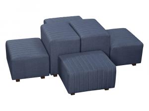 Ocean Blue Fabric -- Beverly Oasis Small Grouping -- CESS-101 -- Trade Show Furniture Rental